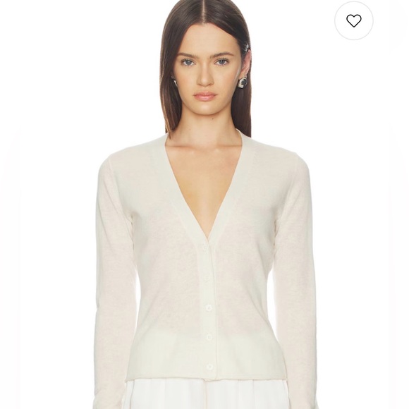 SKIMS Sweaters - SKIMS Featherweight Cashmere Cardigan Ecru Size Large NWT $198